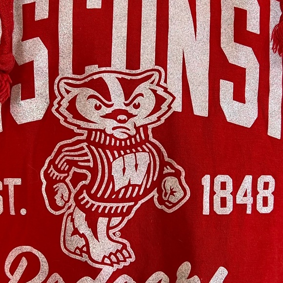 Woman’s Wisconsin Badgers size LG lightweight hoodie - Picture 4 of 5